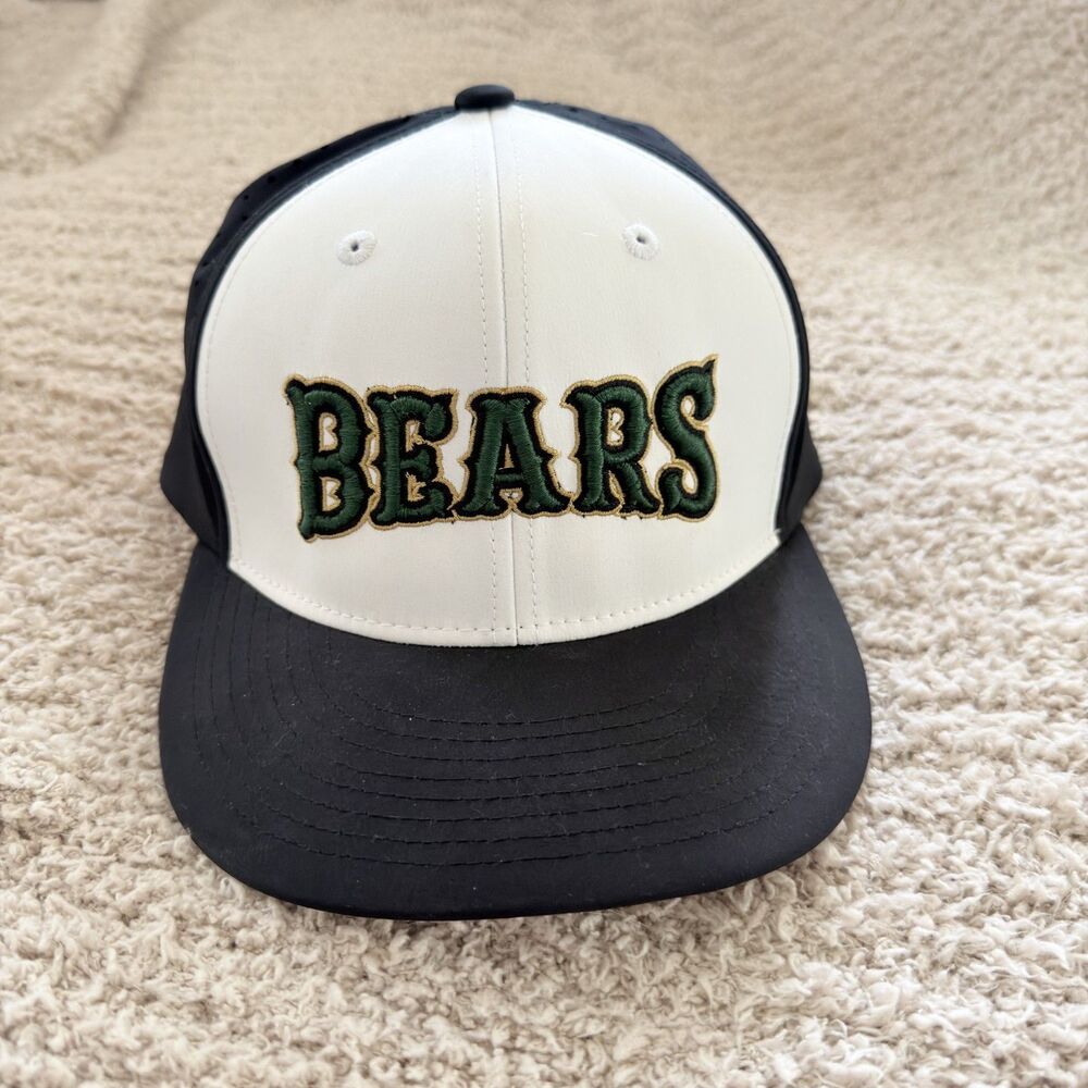 champro hc1 ultima fitted bears baseball cap hat c-fit black white green l-xl